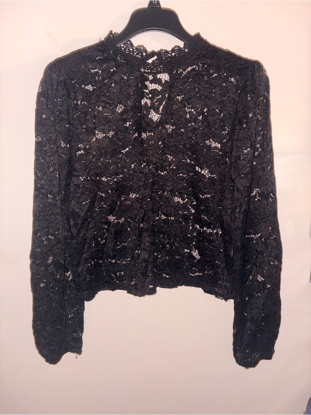Wild Fable black lace size XL top